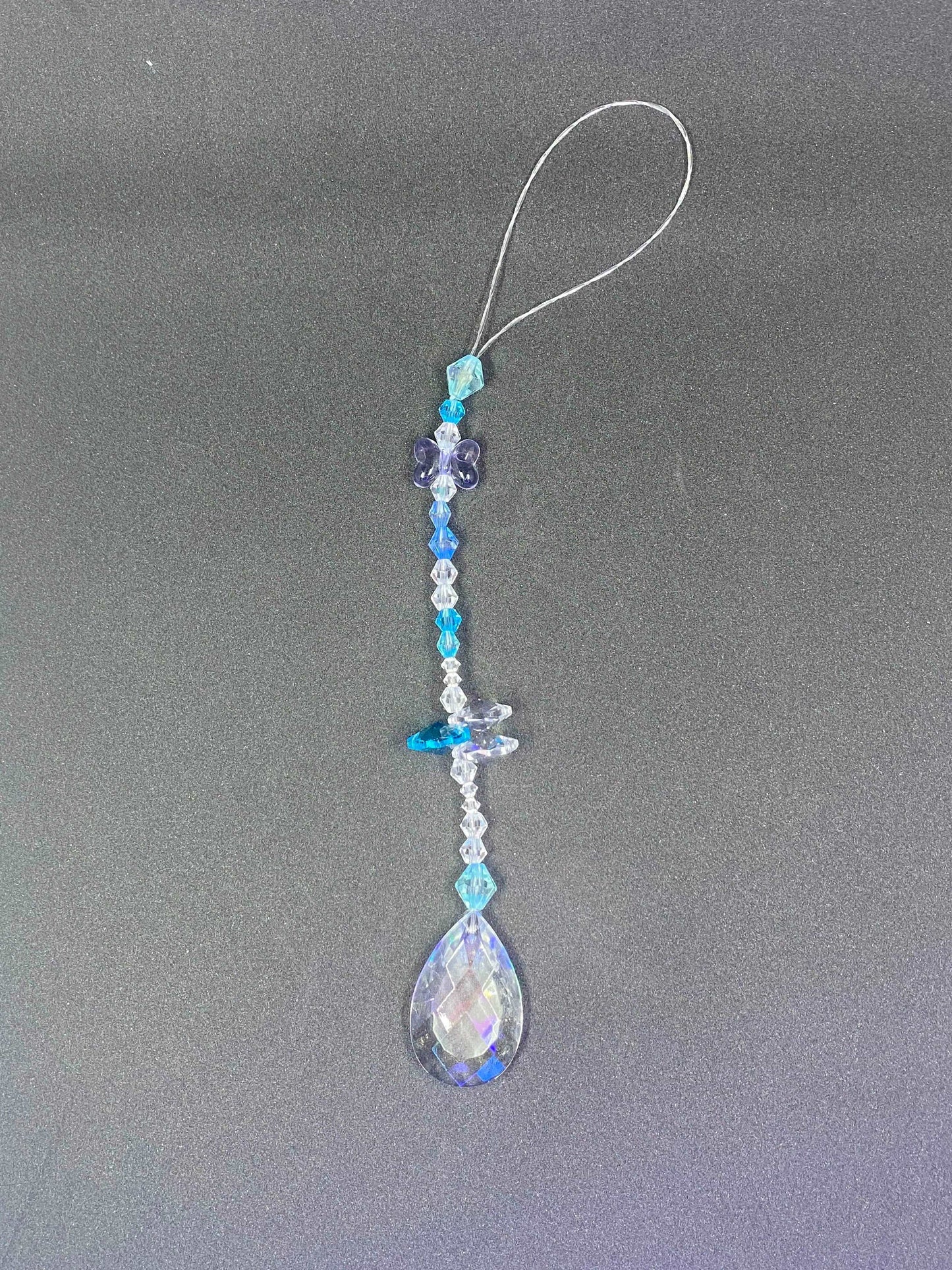 Attrape soleil crystal bleu - AS-7 - Creations Natural Stone