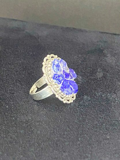 Bague pierre Lapis Lazuli - BA-43 - Creations Natural Stone