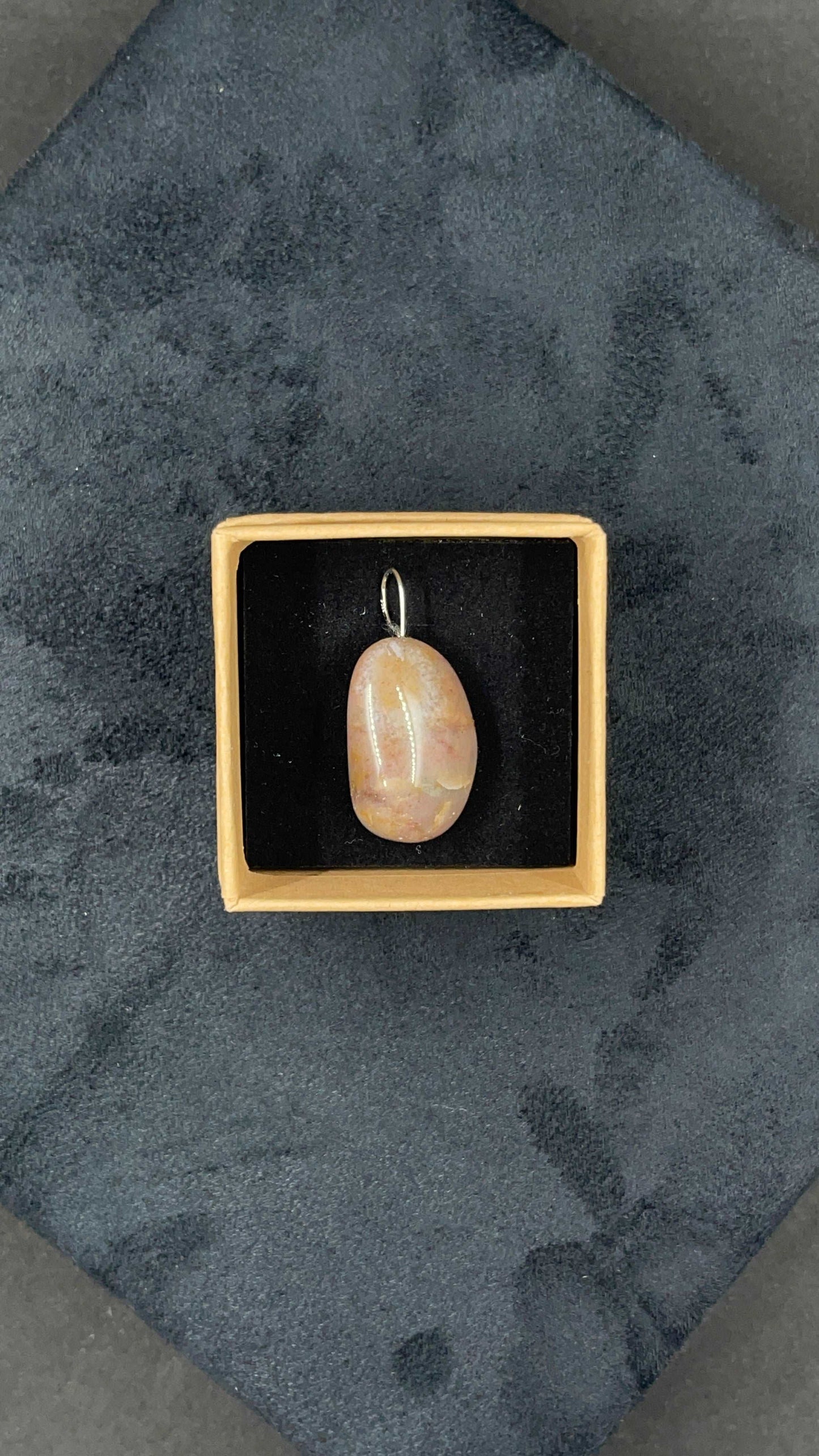 Pendentif pierre agate - PE-04 - Creations Natural Stone