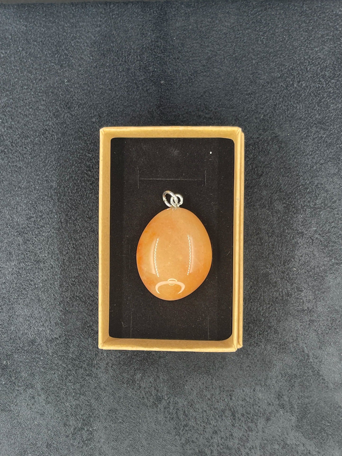 Pendentif pierre cornaline percé - PE-09 - Creations Natural Stone