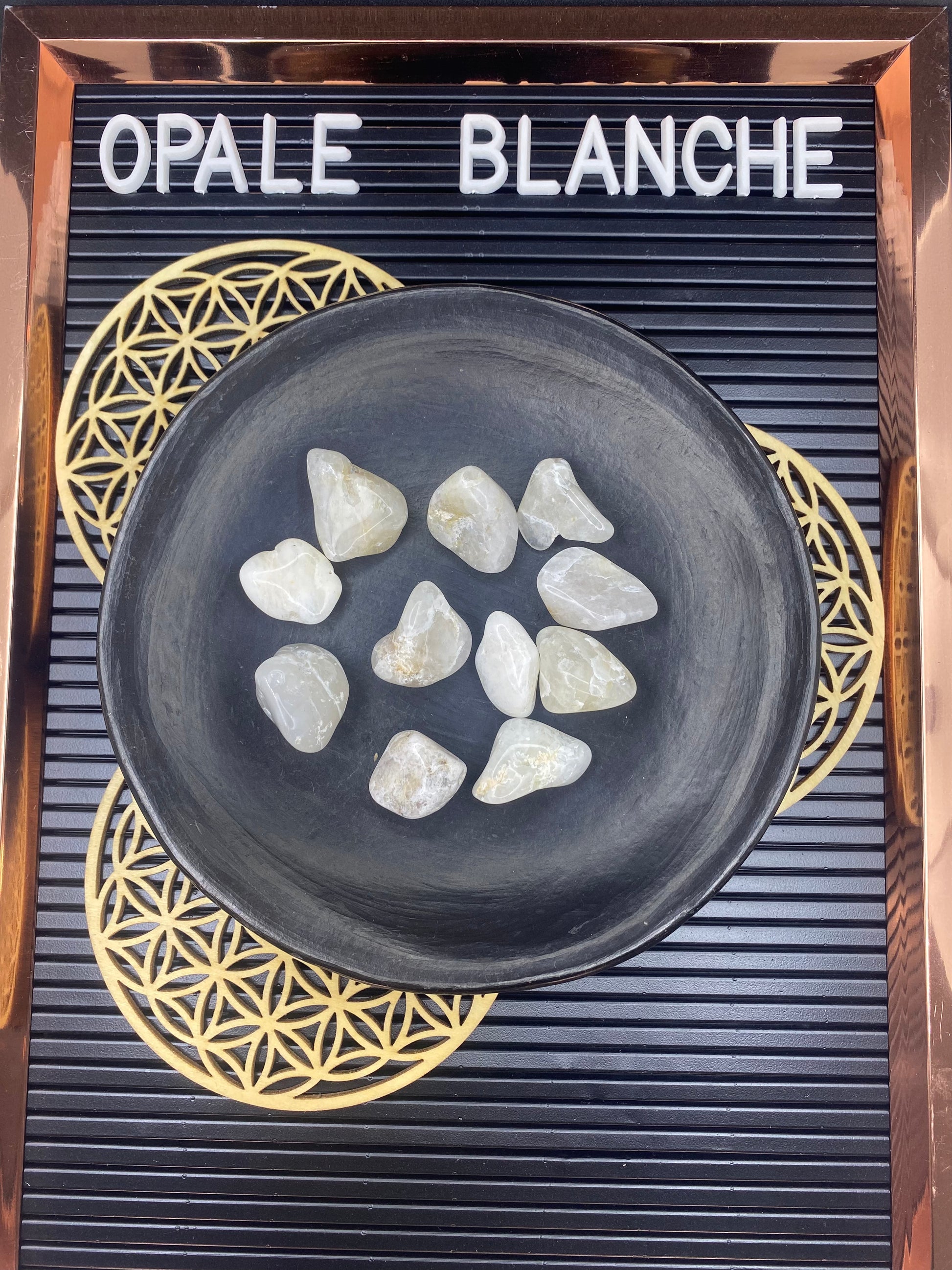 Pierre roulée Opale blanche - GA-04 - Creations Natural Stone